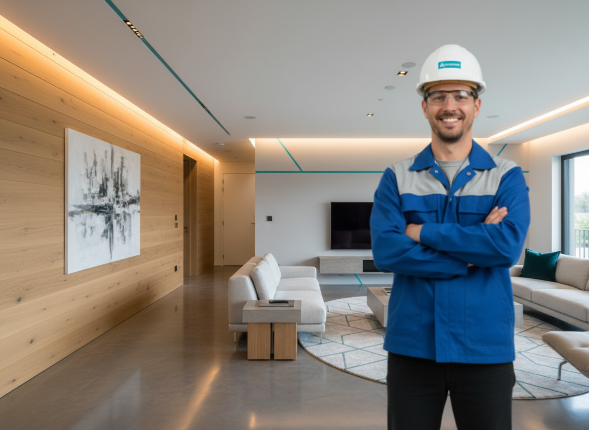 Modern renovated living room